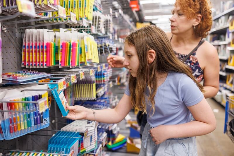 back to school shopping